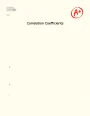 Correlation Coefficients Essay