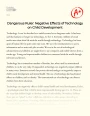 Dangerous Ruler: Negative Effects of Technology on Child Development Essay