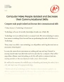 Computer Make People Isolated and Decrease Their Communicational Skills Essay