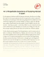 An Unforgettable Experience of Studying Abroad in Spain Essay