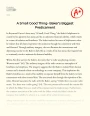 A Small Good Thing- Baker's Biggest Predicament Essay