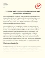 Compare and Contrast Transformational and Charismatic Leadership Essay