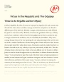 Virtue in The Republic and The Odyssey Essay