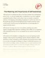 The Meaning and Importance of Self-awareness Essay