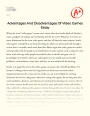 Advantages and Disadvantages of Video Games  Essay