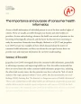 The Importance and Purpose of Consumer Health Informatics Essay