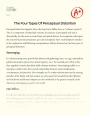 The Four Types of Perceptual Distortion Essay