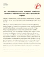 Volleyball, Its History, Rules and Regulations, and Famous Volleyball Players Essay