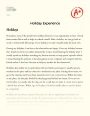 Holiday Experience: What Makes Me Happy Essay