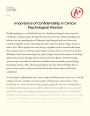 Importance of Confidentiality in Clinical Psychological Practice Essay