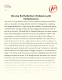Striving for Perfection: The Problems with Perfectionism Essay