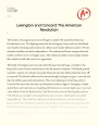 The American Revolutionary War: The Battles of Lexington and Concord Essay