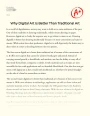 Why Digital Art is Better than Traditional Art Essay