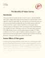 Video Games and Its Positive Effects Essay
