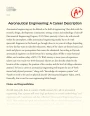 Aeronautical Engineering: a Career Description Essay