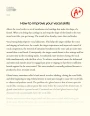 How to Improve Your Vocal Skills Essay
