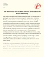 The Relationship Between Setting and Theme in Blood Wedding Essay