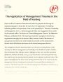 The Application of Management Theories in The Field of Nursing Essay