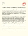 Solar Energy as The Best Energy Source for The Philippines Essay