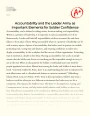 Accountability and The Leader Army Essay