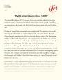 The Russian Revolution in 1917  Essay