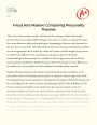Freud and Maslow: Comparing Personality Theories Essay