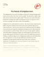 The Period of Enlightenment Essay