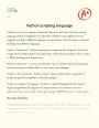 Python  Scripting Language Essay