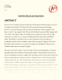 Horticulture Production  Essay