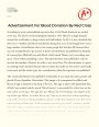 Advertisement for Blood Donation by Red Cross Essay