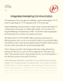 Integrated Marketing Communication Essay