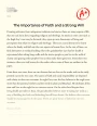 The Importance of Faith and a Strong Will Essay