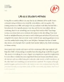Life as a Student-athlete Essay