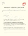 Functions of Modern Commercial Banks Essay