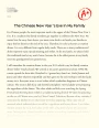 The Chinese New Year ’s Eve in My Family Essay