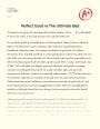 Perfect Good Vs The Ultimate Bad Essay