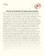 Iphone Vs Android Products: Compare and Contrast Essay
