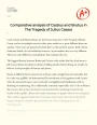 Comparative Analysis of Cassius and Brutus in The Tragedy of Julius Caesar Essay