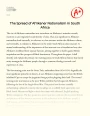 The Spread of Afrikaner Nationalism in South Africa Essay
