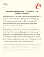 Positives and Negatives of The Facebook Analytica Scandal Essay