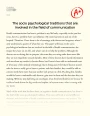 The Socio Psychological Traditions that Are Involved in The Field of Communication Essay