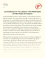 Contradictions in "On Liberty": The Weaknesses of Mill’s Pillars of Freedom Essay