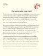 Steps of The Wastewater Treatment Process Essay