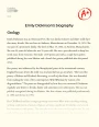 Emily Dickinson's Biography  Essay