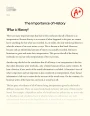 The Importance of History Essay