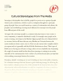 The Problem of The Cultural Stereotypes from The Media Essay