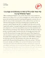 Courage and Bravery in Roll of Thunder Hear My Cry by Mildred Taylor Essay