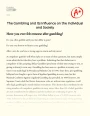 The Gambling and Its Influence on The Individual and Society Essay