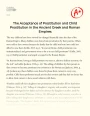 The Acceptance of Prostitution and Child Prostitution in The Ancient Greek and Roman Empires Essay