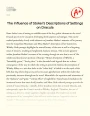 The Influence of Stoker’s Descriptions of Settings in Dracula Essay